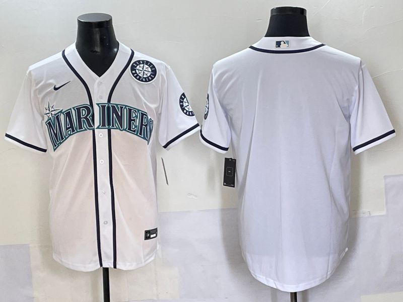 Men 2025 Seattle Mariners Blank White Game Nike MLB Jersey style 4->seattle mariners->MLB Jersey
